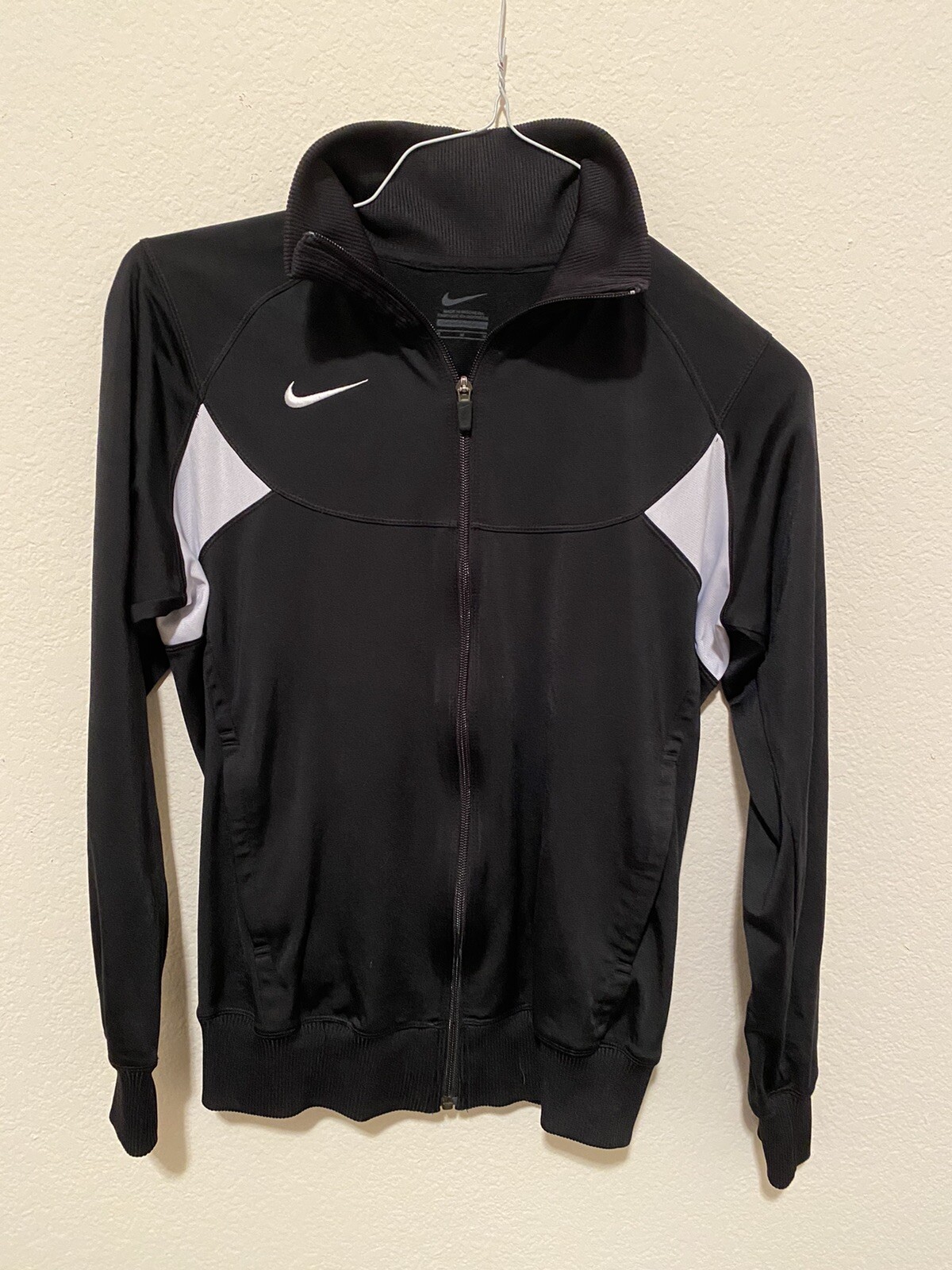 Youth Nike Track Jacket Black And White 