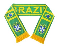 Brazil National Team Soccer Scarf - Brazilian Futebol Polar Fleece Brasil Gift