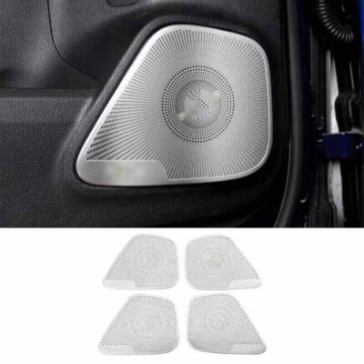 Silver Titanium Inner Door Speaker Ring Horn Cover Trim Fit For Benz GLB 2020-22