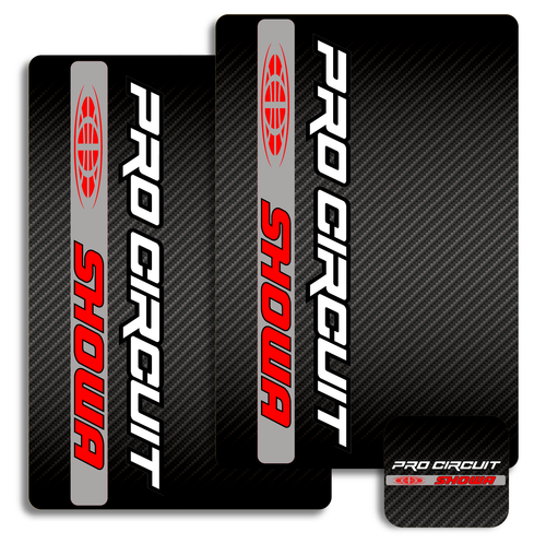 Pro Circuit Showa Fork Decals CRF YZF KX (Multiple Colors/Styles)(9x6) - Picture 19 of 26