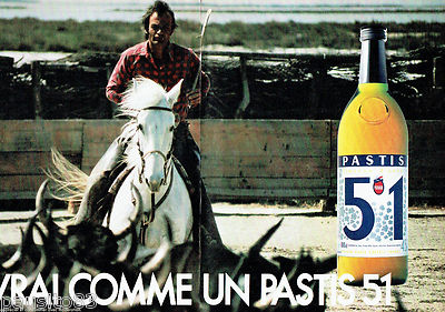 ADVERTISING ADVERTISING 016 1985 Pastis 51 aperitif (2p) PERNOD