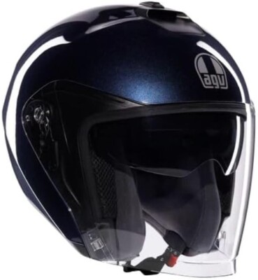 AGV HELM E2206 JET IRIDES MONO DEEP BLUE GRÖSSE XS