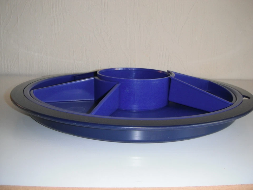 Tupperware Schlemmer Runde großes Tablett Servierschale Snackteller - Bild 2 von 4