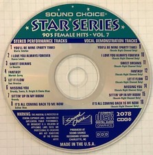 SOUND CHOICE STAR SERIES - 90'S FEMALE HITS - VOL 7 - SC2078 - MARIAH CAREY 