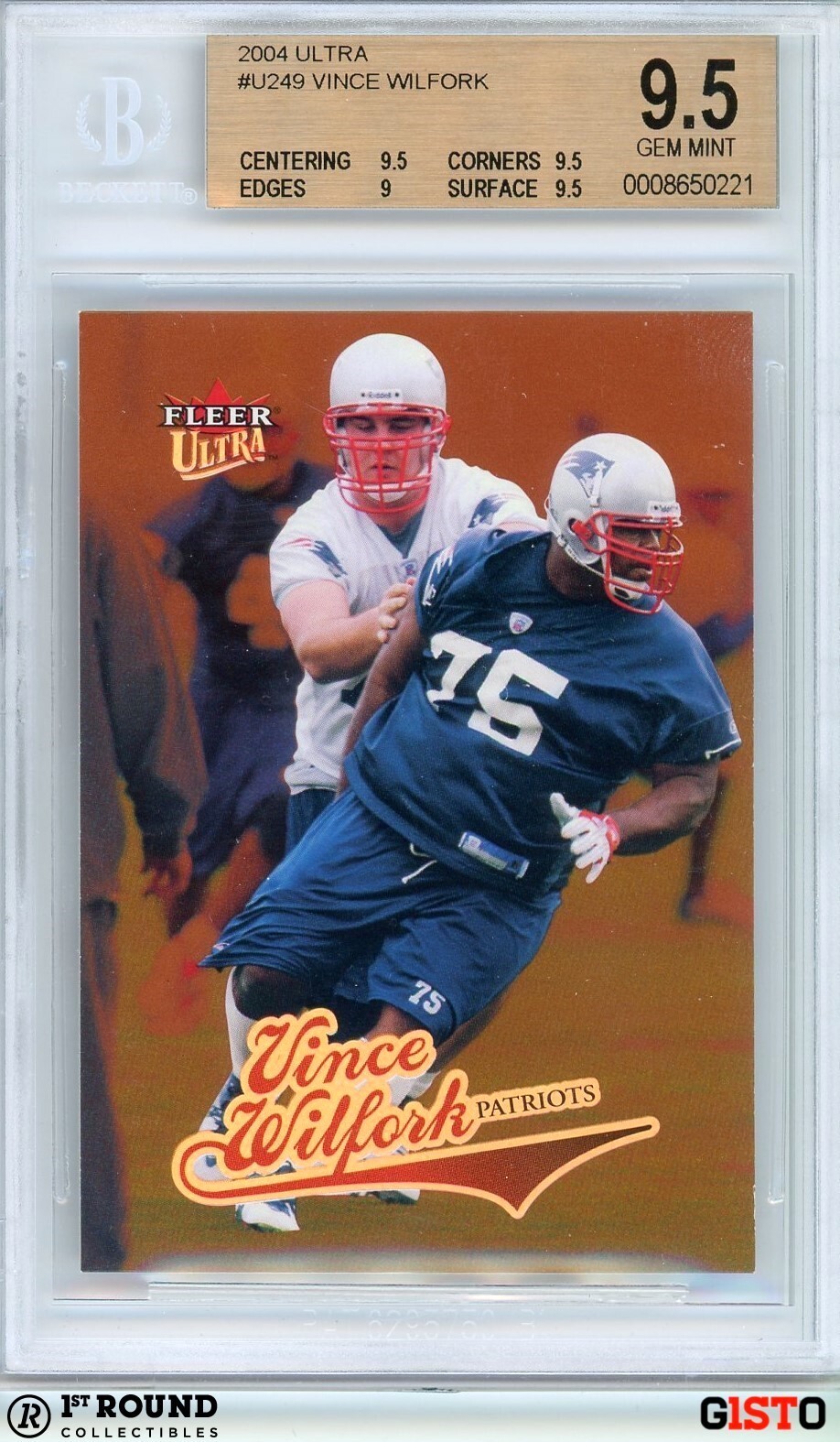 Vince Wilfork Playoff Contenders Rookie Round-Up #RRU19 Base