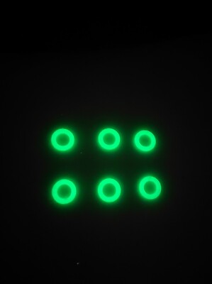 6 x O Ring , Isotope , Bissanzeiger, Karpfen, glow , Angeln , Swinger 