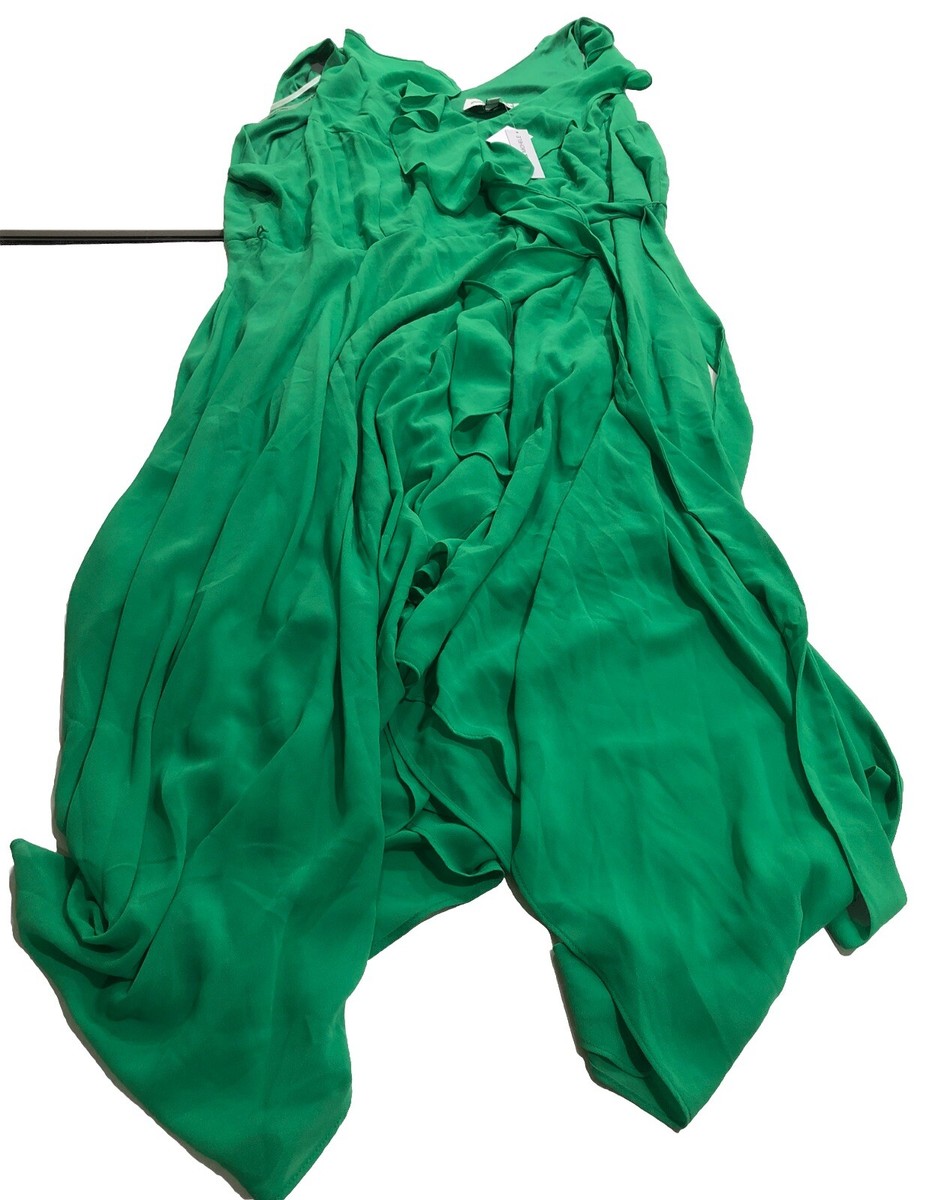 emma and michele green dress & Sleeveless Tie Size 20 Ombreworld