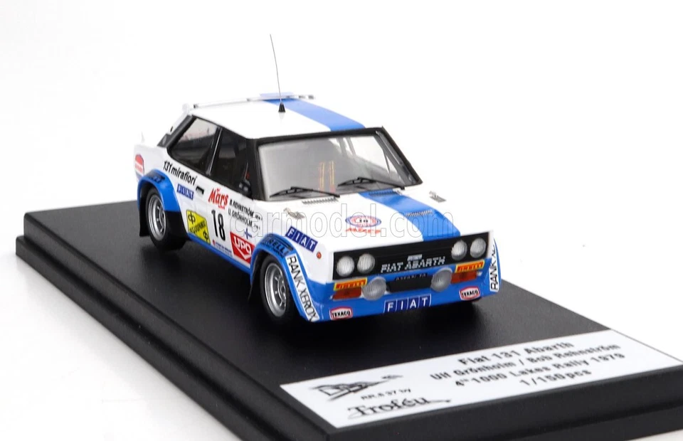 MODELLINO AUTO STATICO TROFEU FIAT 131 ABARTH 1000 LAKES RALLY 1979 SCALA 1/43 - Immagine 4 di 4