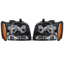 LABLT Headlights Halogen Lamps For 2007-2014 Chevy Avalanche/Suburban/Tahoe Pair