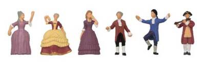 Faller 151708 HO Scale Rococo Dancers -- pkg(6)