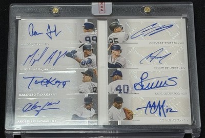 2020 National Treasures Teammates BOOKLET NY Yankees 8 AUTOS #'d/5 w/AARON JUDGE
