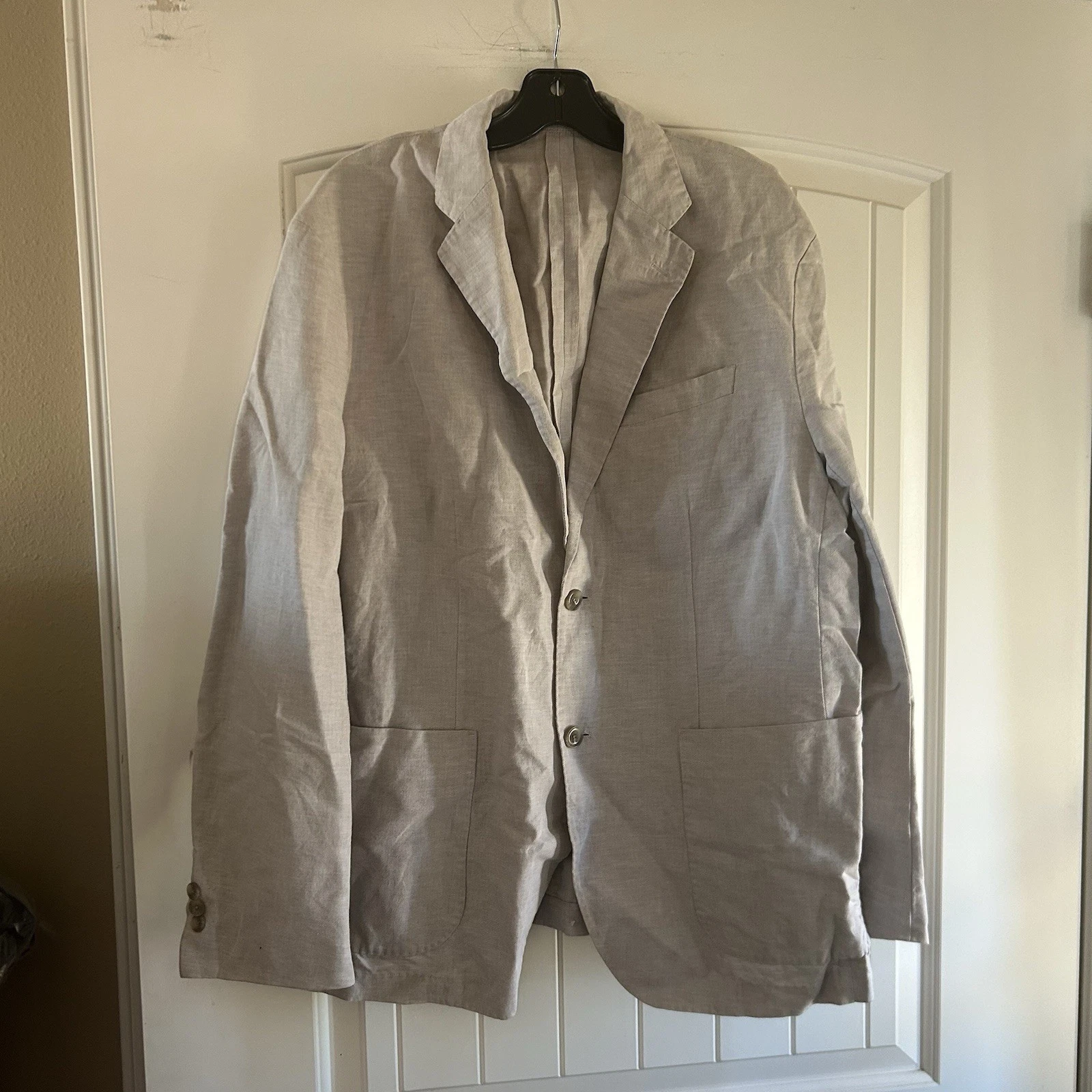 Uniqlo Blazer Mens Extra Large Unstructured Sport Coat Linen Cotton