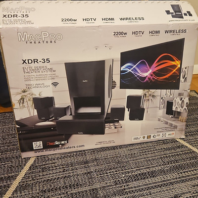 MacPro Theaters XDR-35 5.1 Home Theater System 2200W HDMI Wireless Black