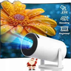 4K Mini Projecteur 1080P WiFi Bluetooth UHD Théâtre Portable Home 10000 Lumen LED