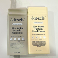 Kitsch Strengthening Rice Water Protein Shampoo Conditioner Set 12 fl oz