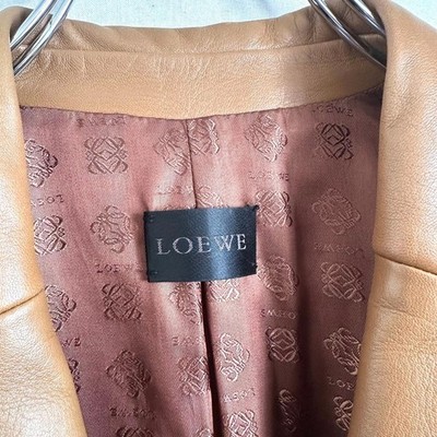 LOEWE Lamb Leather Blazer S Camel Brown Vintage Condition B-C | eBay