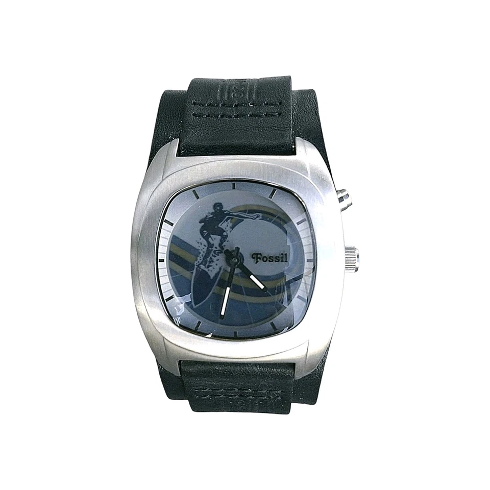 Винтажные мужские часы Fossil JR-8290 Big Tic Surfer цифровой анимационный дисплей редкие - Изображение 4 из 4