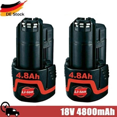 2X 10.8V/12V Li-ion Akku Für Bosch GSR GOP GOS GDR GWI GSA GMF BAT411 DDR BAT412