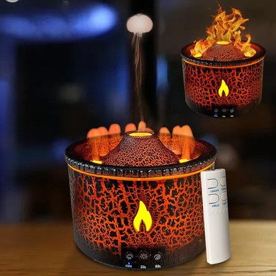 Cechlicht Volcano Diffuser, Essential Oil Diffuser 300ml Black 