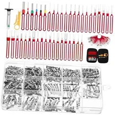  333 Pcs Terminal Pin Removal Tool Kit Includes 43 Pcs Pin Extractor Tool Red