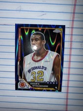 2025 Topps Chrome McDonald's All American BLUE RayWave #82 Amar’e Stoudemire, Ea