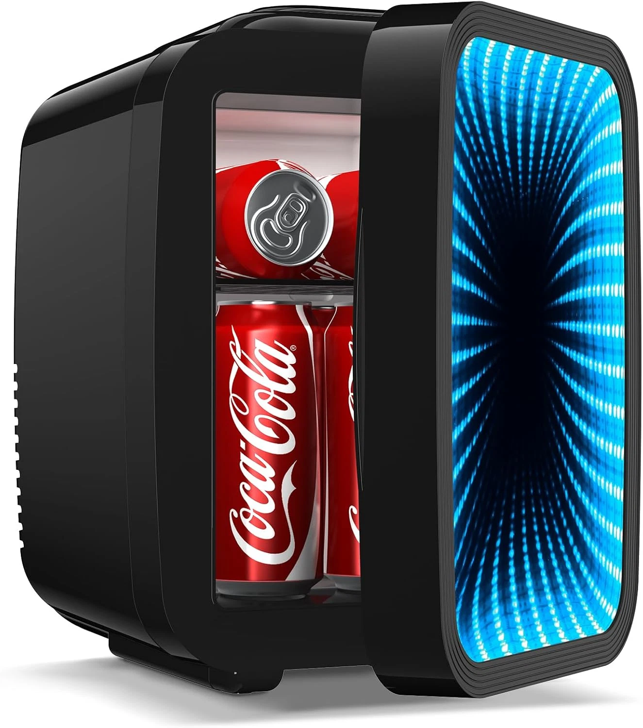 Portable Mini Fridge 4L with Dimmable Light for Gaming, Office & Car