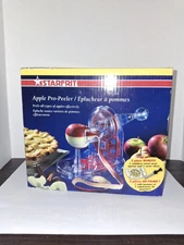 STARFRIT PRO-PEELER Hand Crank Apple Peeler w/ Bonus Peeler & Slicer! With Box