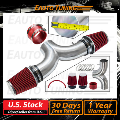Kurz RAM Luft Ansaug Set + Rot Filter für 01-04 Corvette C5 5.7L V8 Doppel Twin