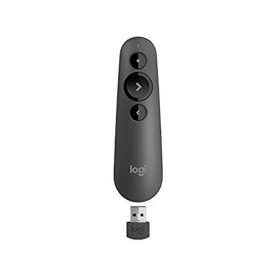 LOGITECH WIRELESS PRESENTER R500S POWERPOINT CLICKER LASER POINTER - BLACK