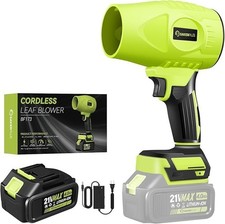Cordless Leaf Blower Handheld Dust Cleaner Lawn Patio Garage 4.0Ah