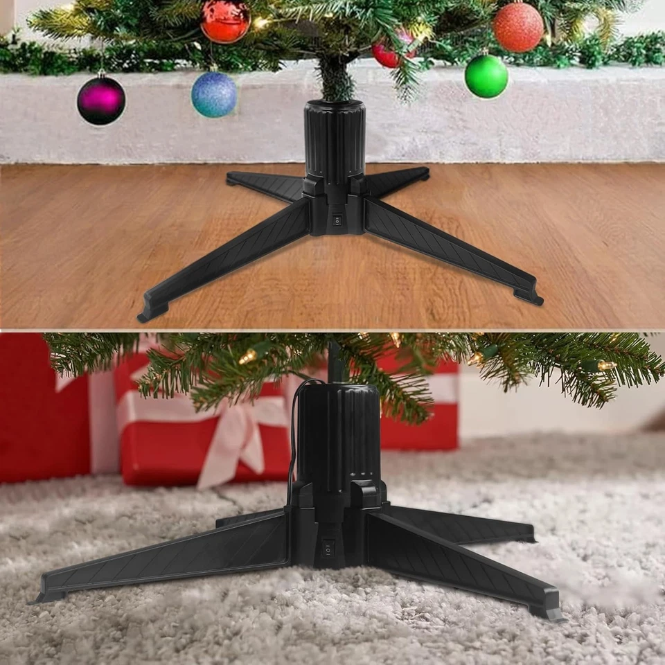 360 Degree Rotating Christmas Tree Stand, Revolving Artificial Tree Base for Tre - Image 3 of 4
