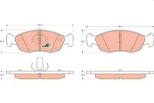 Bremsbelagsatz Vorne für Peugeot 106 I 1A 1C II 205 20A/C 306 7B Break 7E 97-05