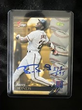 1995 Classic 5 Sport Signings - Barry Bonds #S93 Blue Foil Signature /295