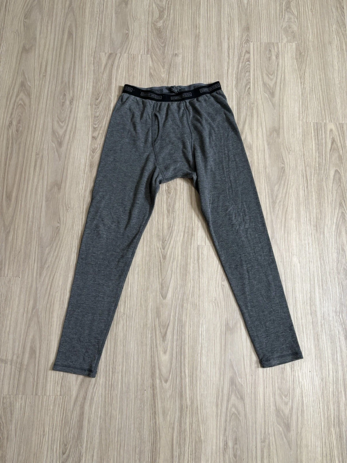Omni-Wool Wool Blend Men's Medium Gray Base Layer Bottoms Pants M Skiing Winter