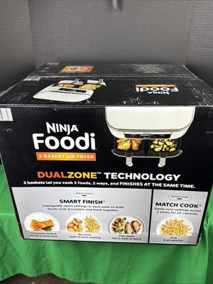Ninja Foodi 6-in-1 Quart 2-Basket Air Fryer with DualZone Technology OPEN  BOX