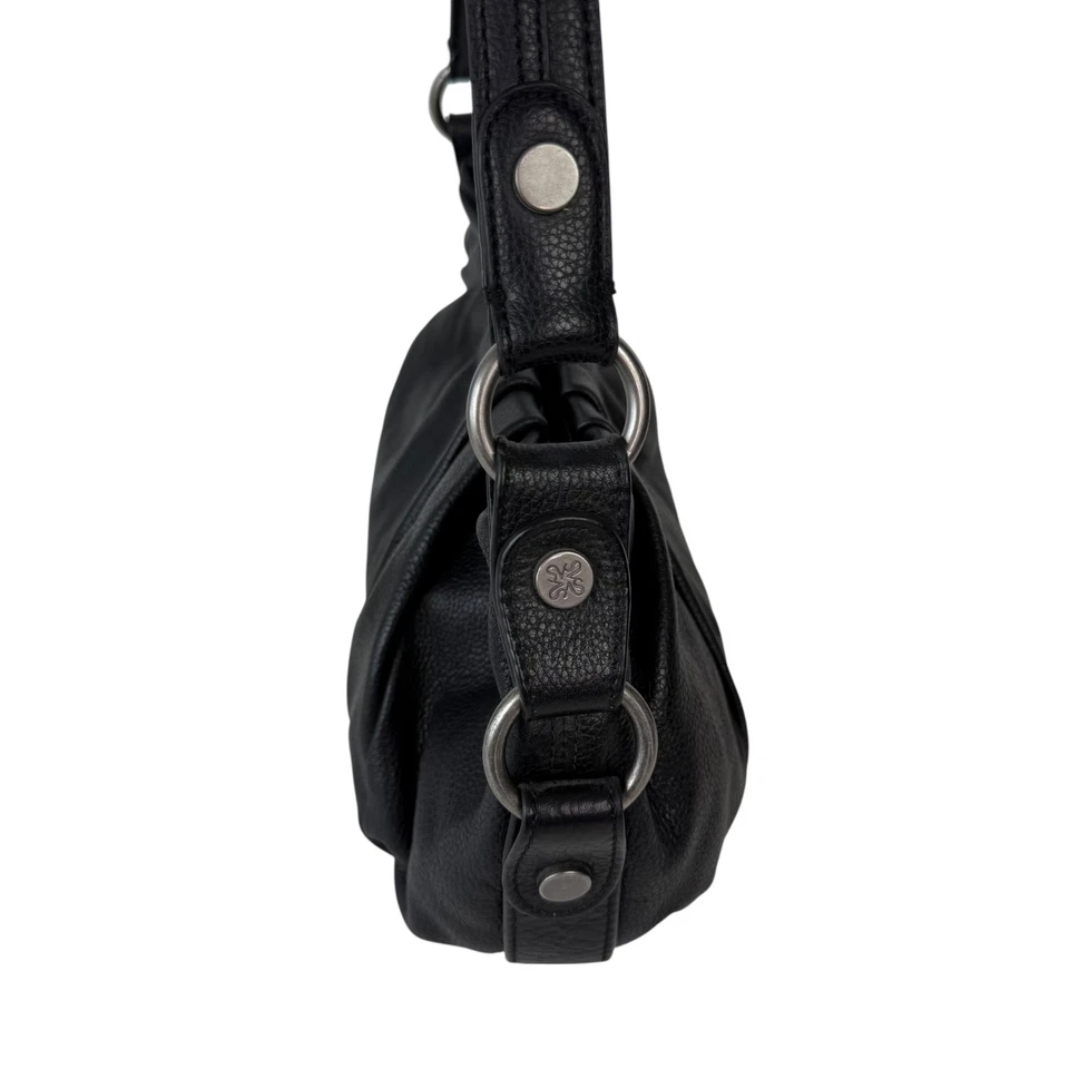 Просто Vera Wang плиссированные черный шагреневой кожи классический Hobo наплечная сумка сумочка - Изображение 4 из 4