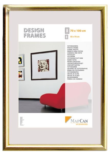 Kunststoff Bilderrahmen Design Frames Gold, 50 X 60 Cm Bilderrahmen-image