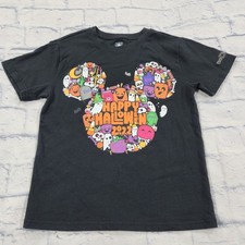 Disney Shirt YOUTH L Black Happy Halloween 2022 Mickey Graphic Tee