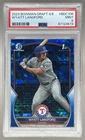 4673 Wyatt Langford 2023 Bowman Chrome Draft Sapphire #BDC-106 1st RC PSA 9