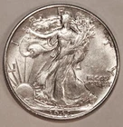 1942-P SILVER LIBERTY WALKING HALF DOLLAR - AU - #3621E
