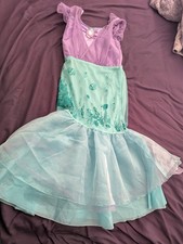 DISNEY STORE GIRLS SIZE 9/10 ARIEL LITTLE MERMAID COSTUME DRESS