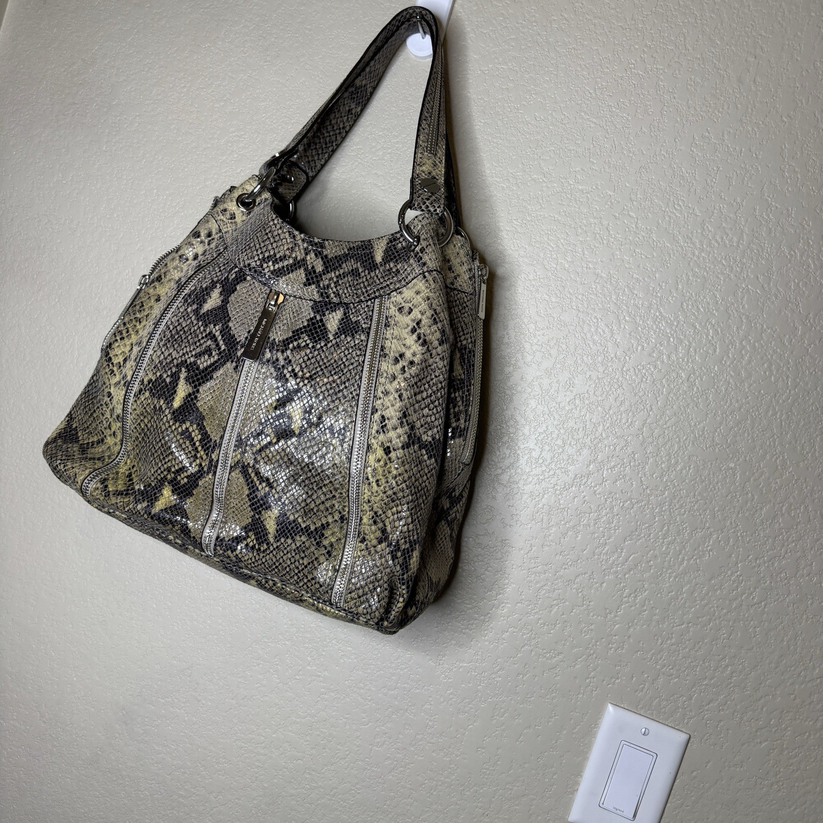 MICHAEL KORS Y2K Python Snakeskin Leather Satchel… - image 7