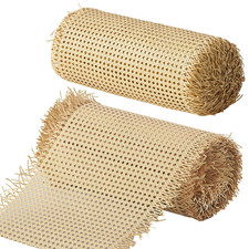 Rattan Cane Webbing Roll, Plastic Faux Rattan Weaving for DIY Projects, 15.75 in