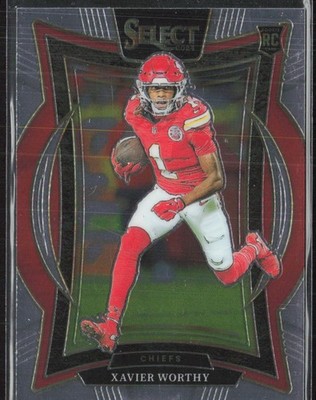 2024 Panini Select #32 Xavier Worthy Kansas City Chiefs RC (R)