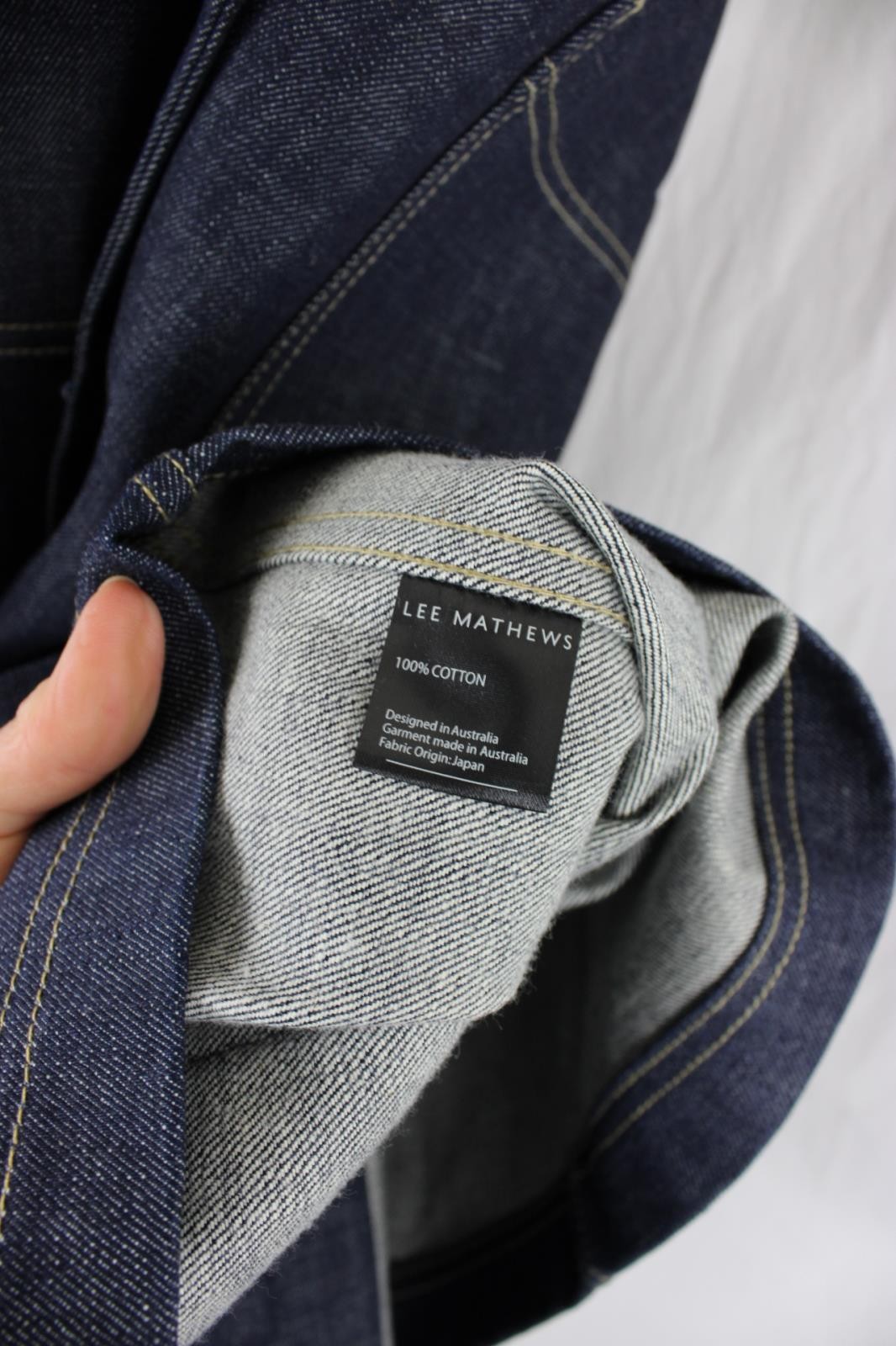 Lee Matthews NWOT Women's Denim Button Down Jacket Coat XL thumbnail 4