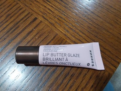 KORRES LIP BUTTER GLAZE .34 OZ BRAND NEW IN JASMINE NEW!