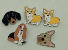 Corgi Enamel Brooch/Pin  Assorted Dog Breeds