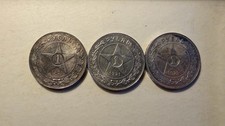 Three Soviet Russian Silver Roubles 1921