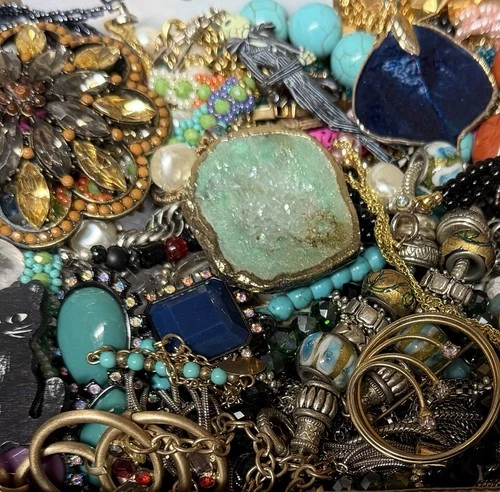 New ListingVintage & Modern Some Signed Costume Jewelry Lot Full Small Priority Box # 28