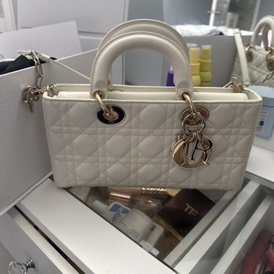 Christian Dior - Medium Lady D-Joy Bag- Latte Cannage  Lambskin - Beautiful